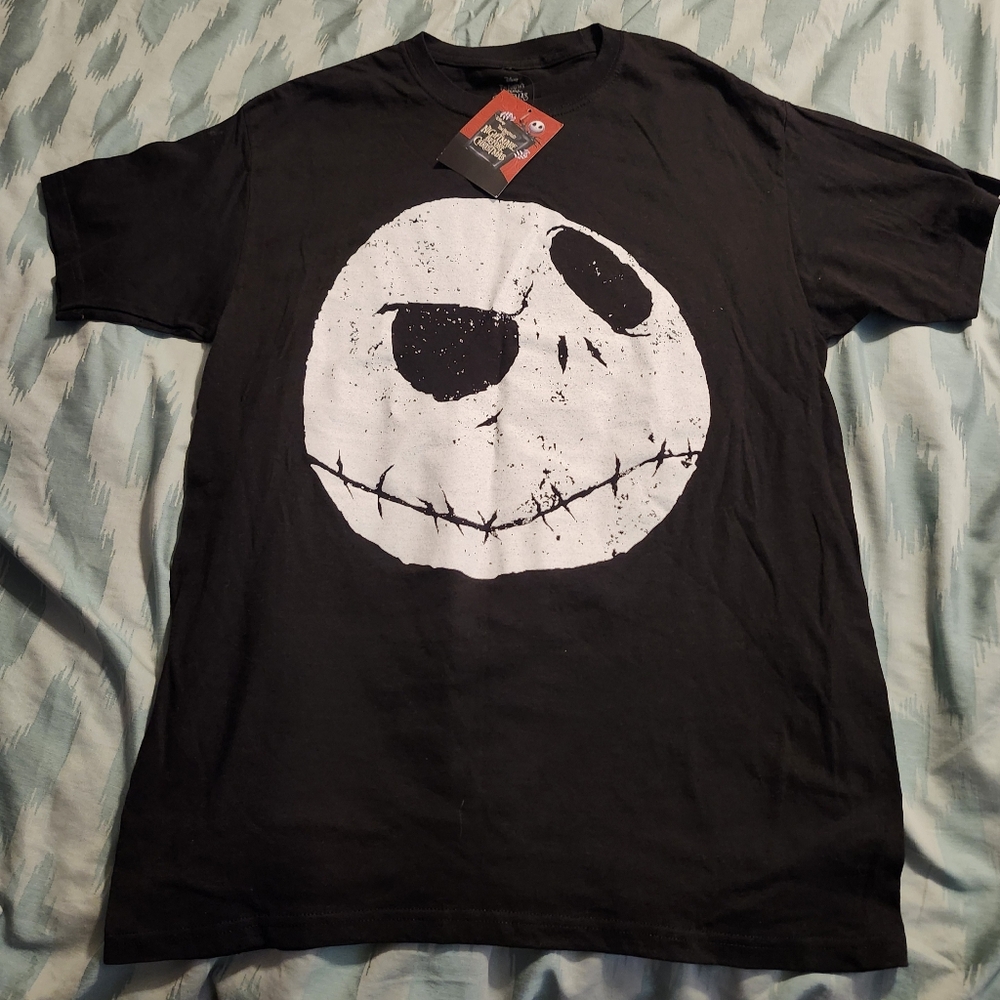 NWT Disney Jack Skellington White Face The Nightmare‎ Before Christmas T-Shirt